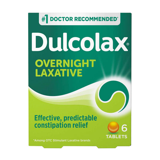 Dulcolax - Overnight Laxative - 6 Tablets