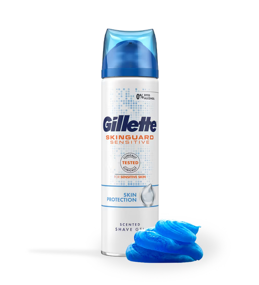 Gillette Shave Gel - Skinguard Sensitive - Russian Version - 240 Ml