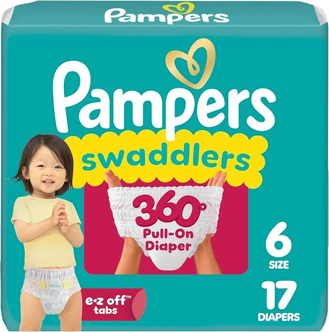 Pampers Diapers - Swaddlers - 360 Size 6 - 17 CT