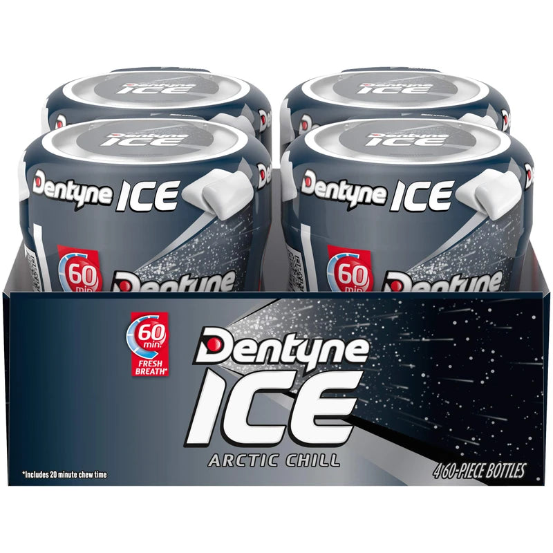 Dentyne Gum - Arctic Chill - 4 bottles - 60 Pieces