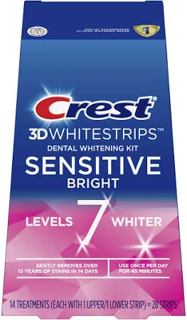 Crest Whitestrips - Sensitive Bright - 28 Strips