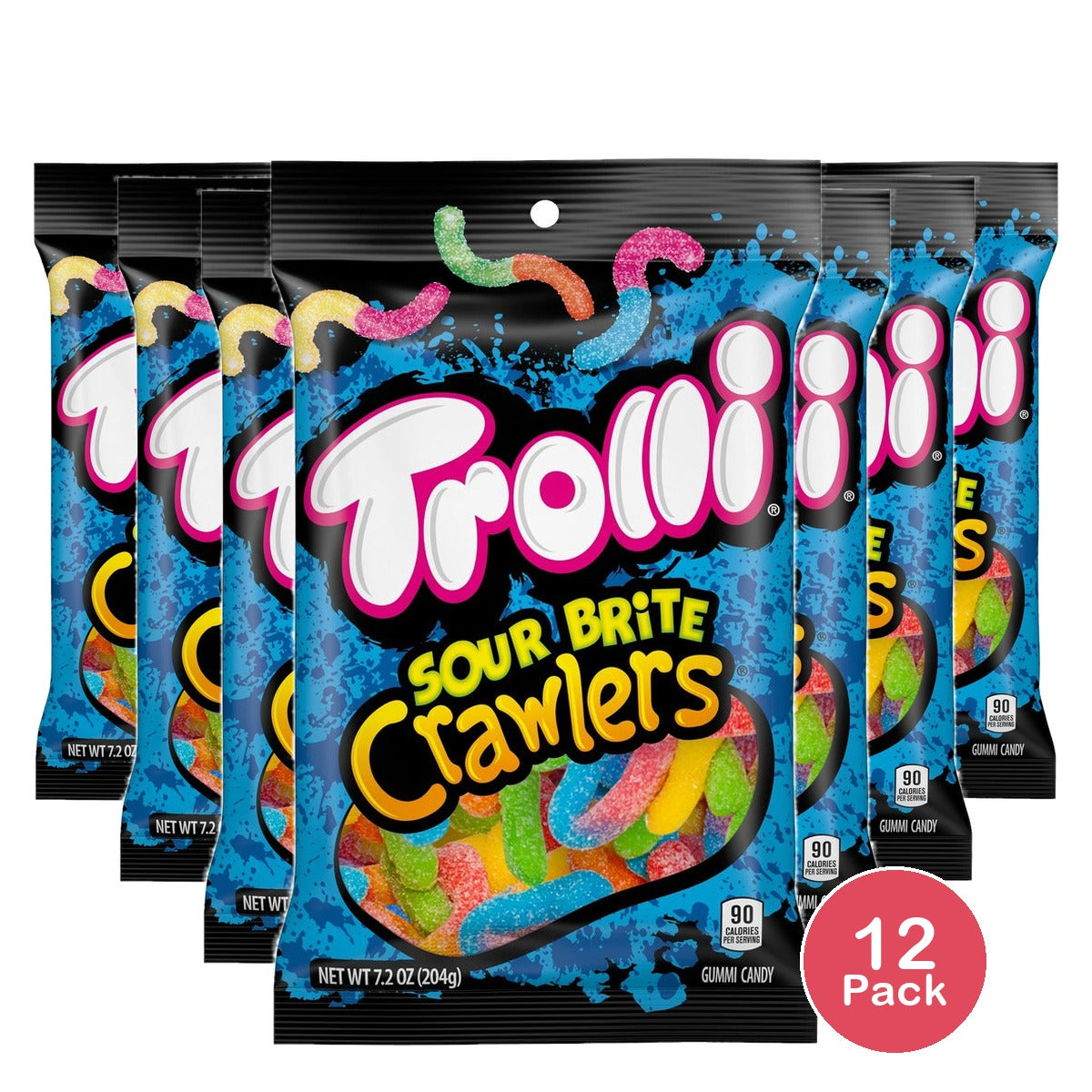 Trolli Sour Brite Crawlers 5 oz 12 Pack
